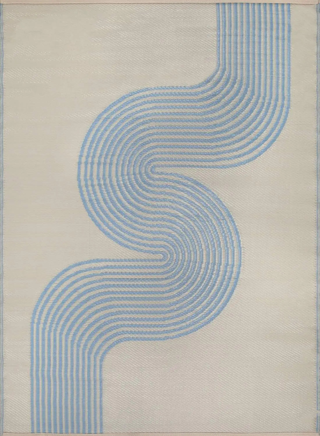 Urban Outdoor Rug Blue & Beige | 1010