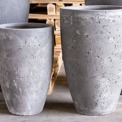Vessara | Onyx Dusk – 62cm Extra Large Concrete Vase Planter – 31L Tall Plant Pot