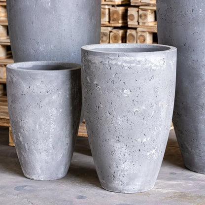 Vessara | Onyx Dusk – 62cm Extra Large Concrete Vase Planter – 31L Tall Plant Pot