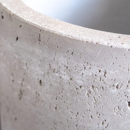 Vessara | Truffle – 52cm Tall Concrete Planter – 15L Vase-Shaped Plant Pot