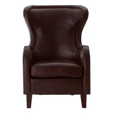Victor Brown Leather Lounge Chair