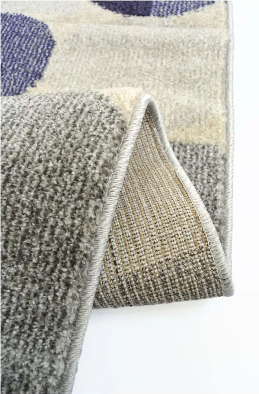 Villa Blue Abstract Rug