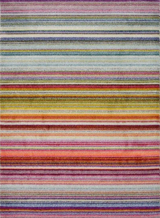 Villa Multicolour Striped Rug