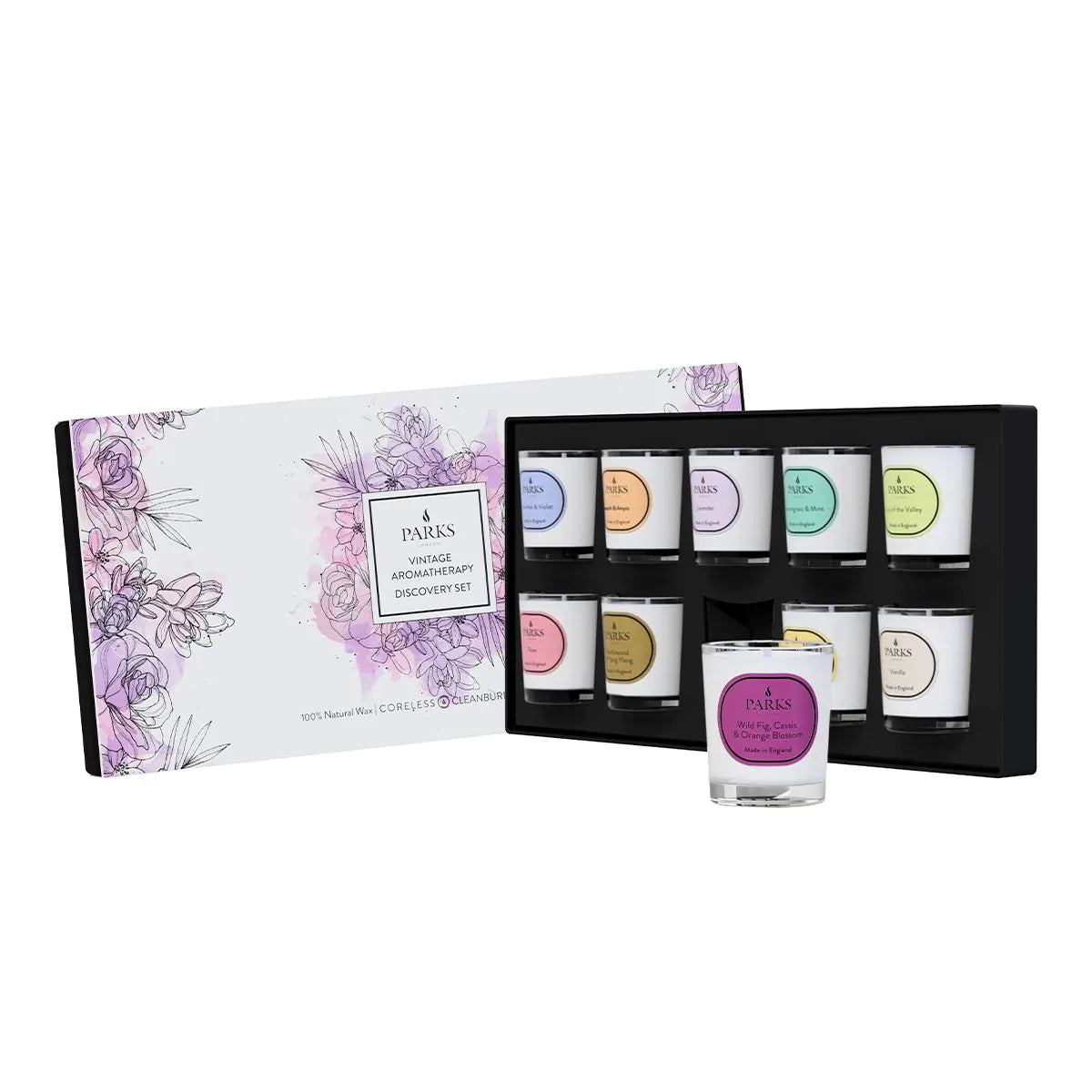 VINTAGE AROMATHERAPY DISCOVERY SET 2 40G X10 - Candles