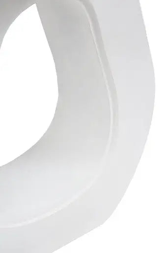 Walsa Whitewash Mango Wood Side Table with Cutout Detail