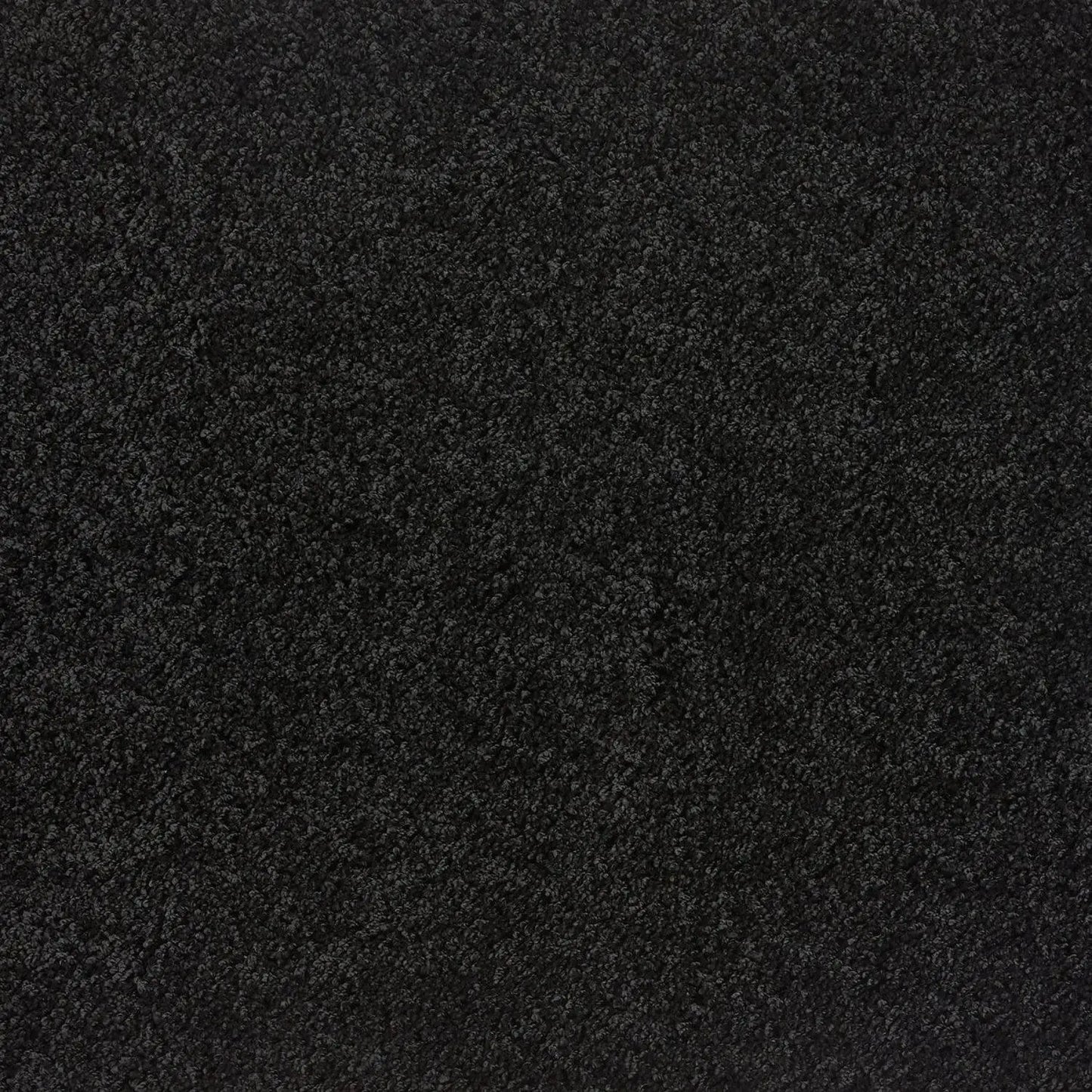 Washable Black Shaggy Rug