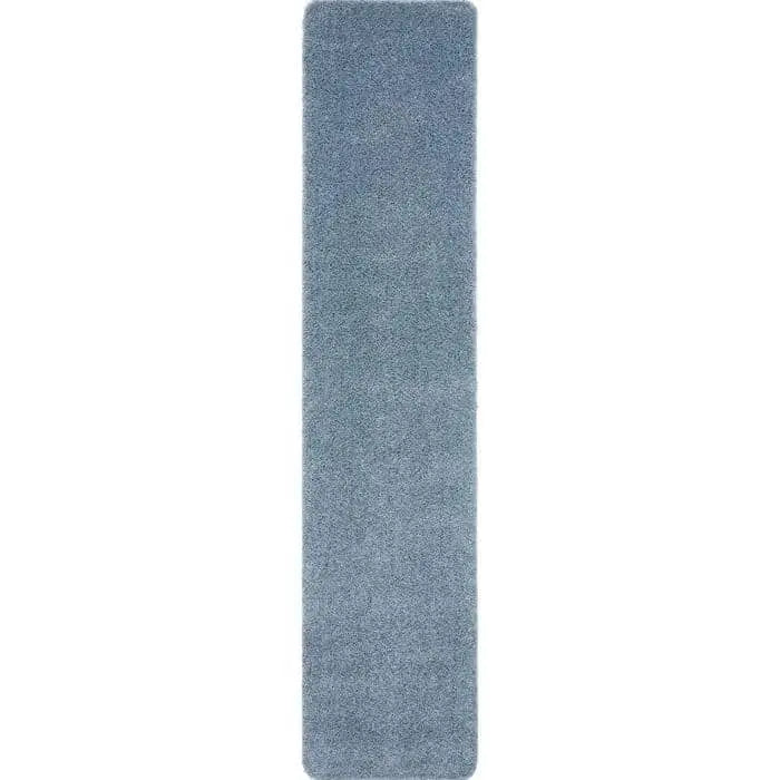 Washable Blue Shaggy Rug