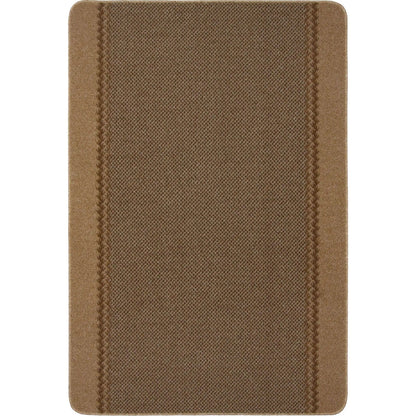 Washable Bordered Beige Rug  | 116B