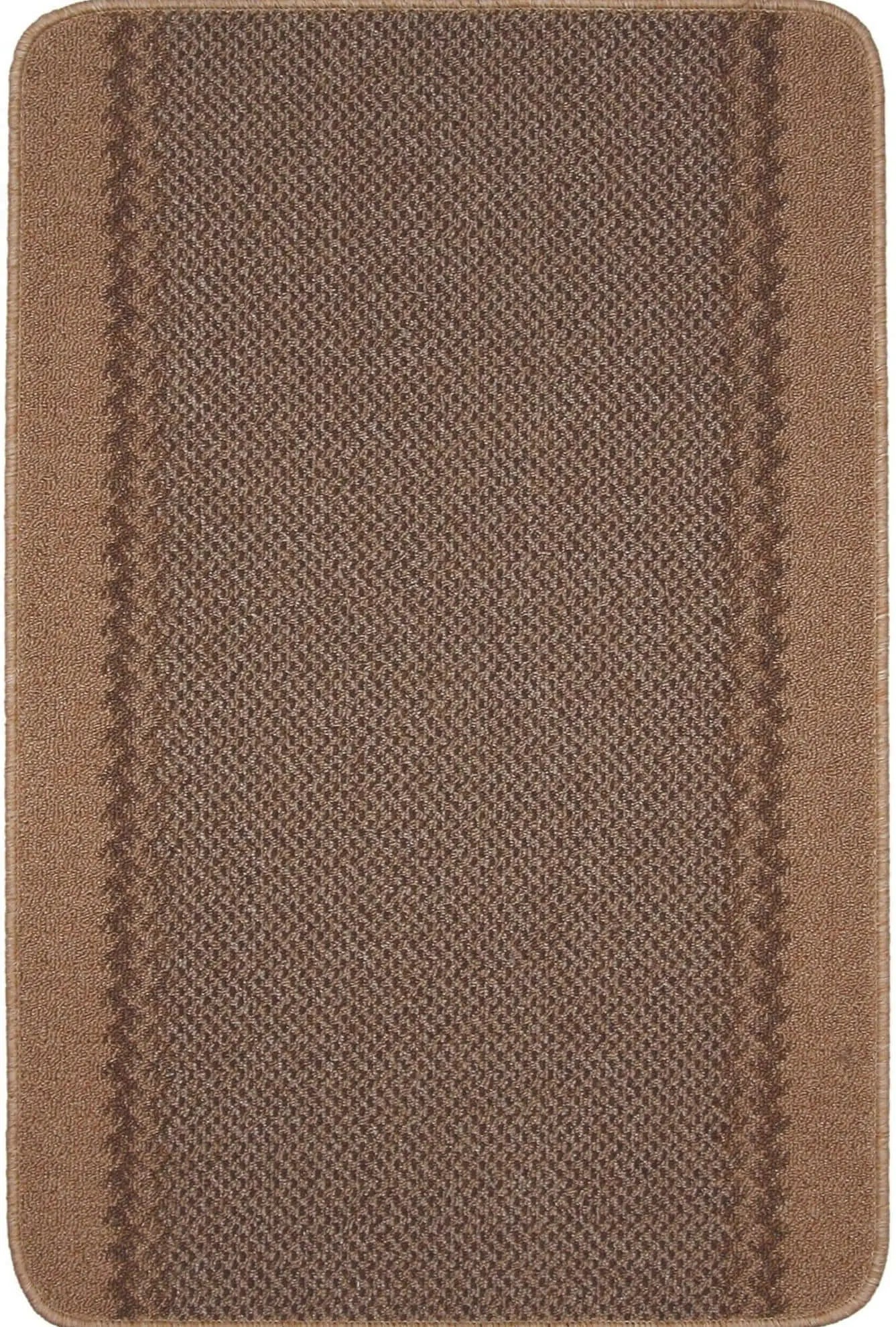 Washable Bordered Beige Rug  | 116B