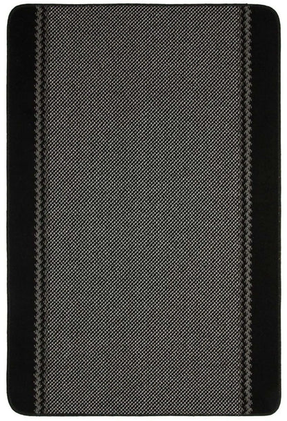 Washable Bordered Black Rug  | 116Bl