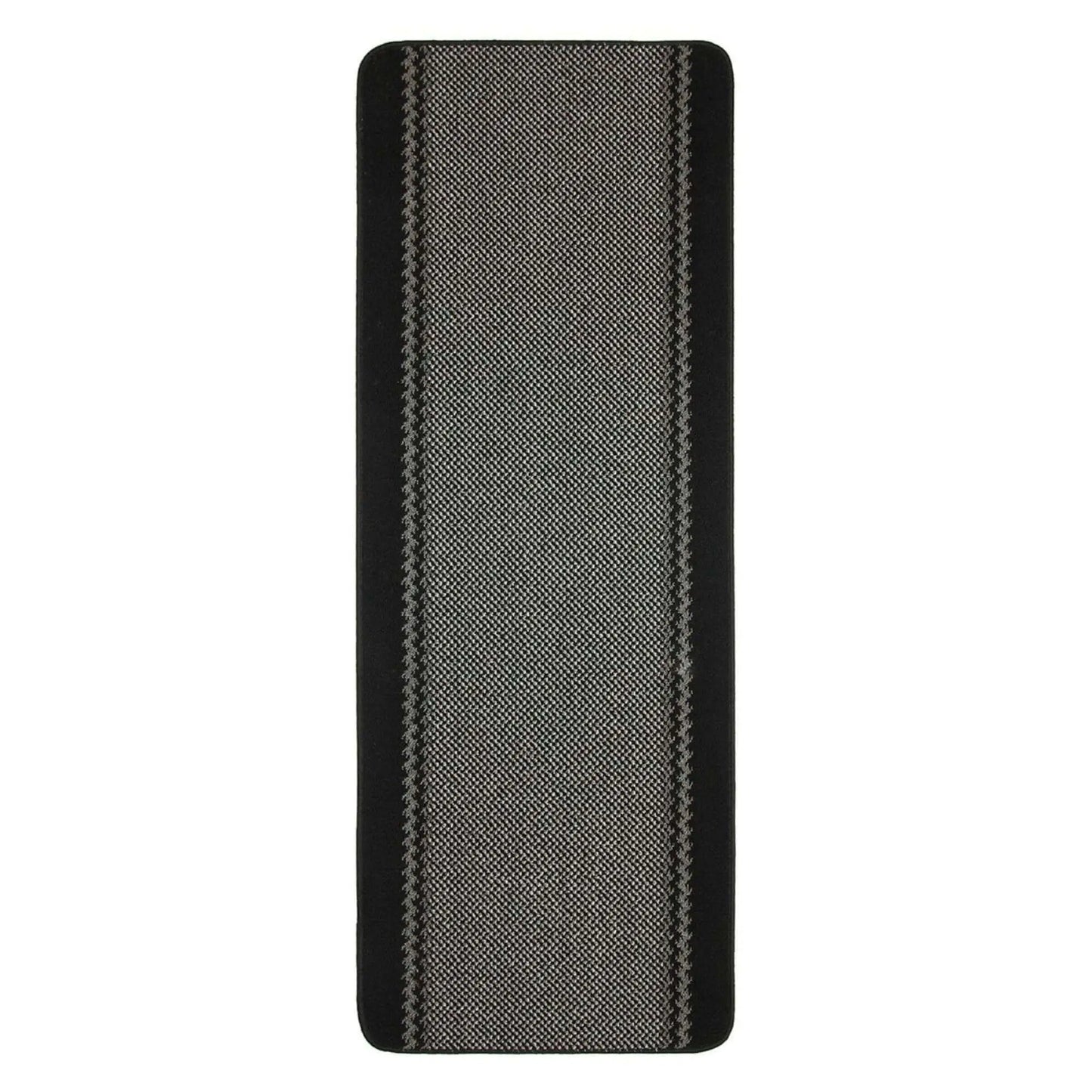 Washable Bordered Black Rug  | 116Bl