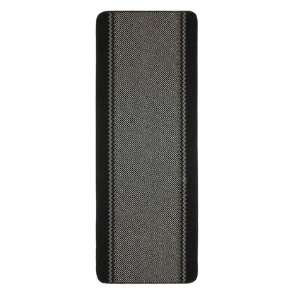 Washable Bordered Black Rug  | 116Bl