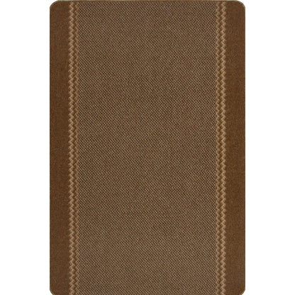 Washable Bordered Brown Rug | 116Br