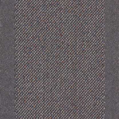 Washable Bordered Dark Grey Rug | 110D