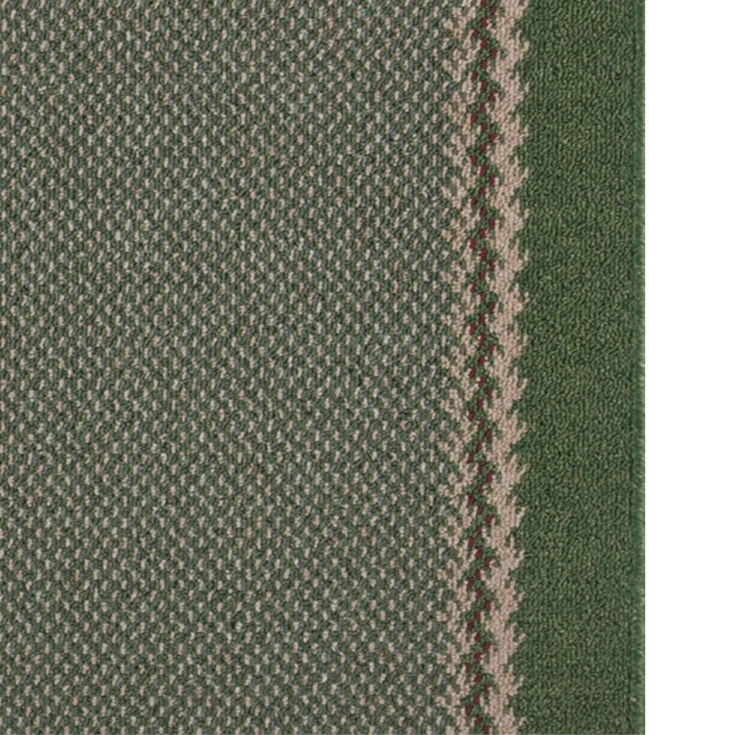 Washable Designer Bordered Green Rug | 116Gr