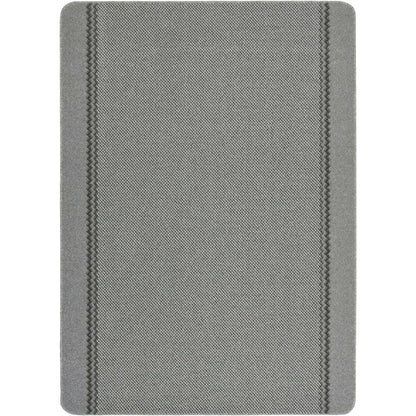 Washable Designer Bordered Grey Rug | 116G