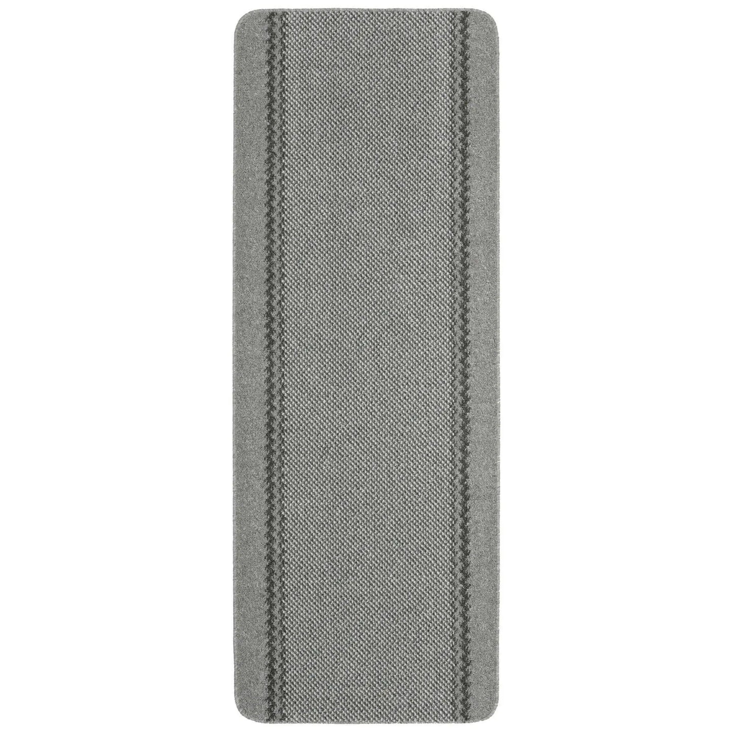 Washable Designer Bordered Grey Rug | 116G
