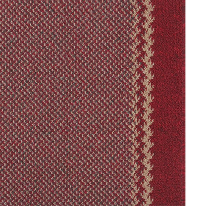 Washable Designer Bordered Red Rug | 116R
