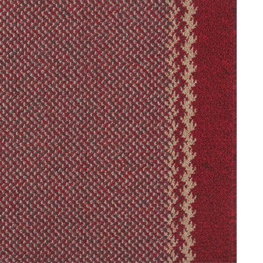 Washable Designer Bordered Red Rug | 116R