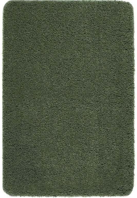 Washable Forest Green Shaggy Rug