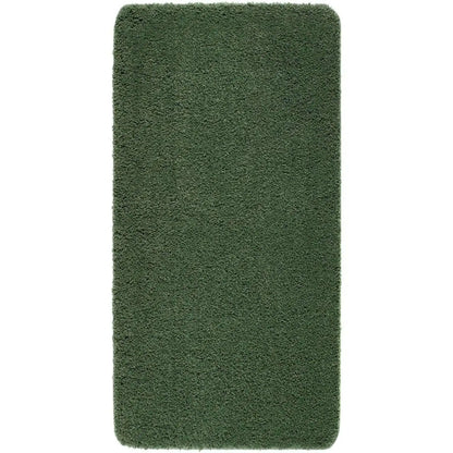 Washable Forest Green Shaggy Rug