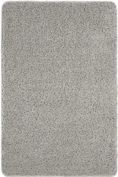 Washable Ghost Grey Shaggy Rug