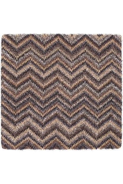 Washable Mat Chevron Design in Multicolour