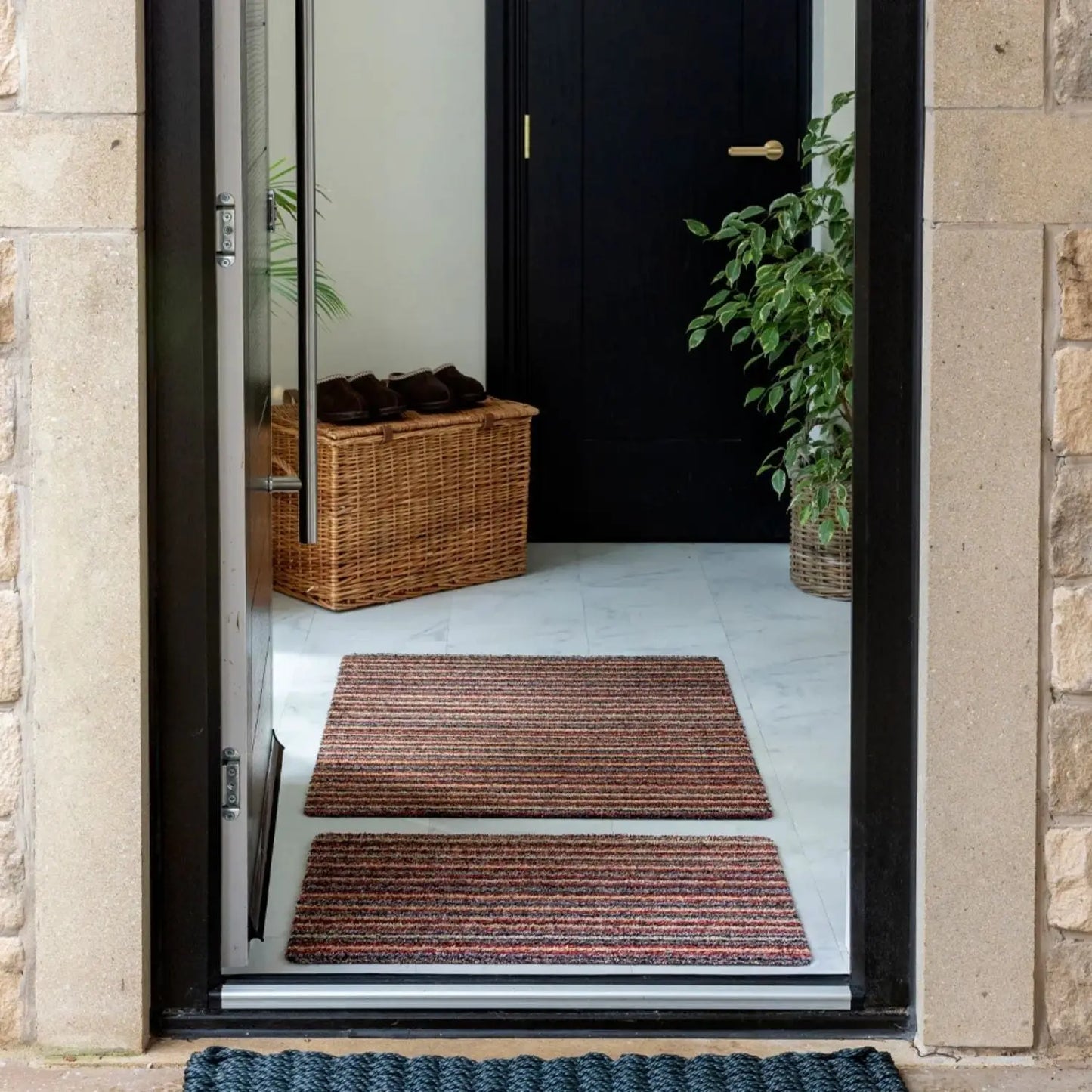 Washable Mat – Striped Design in Multicolour