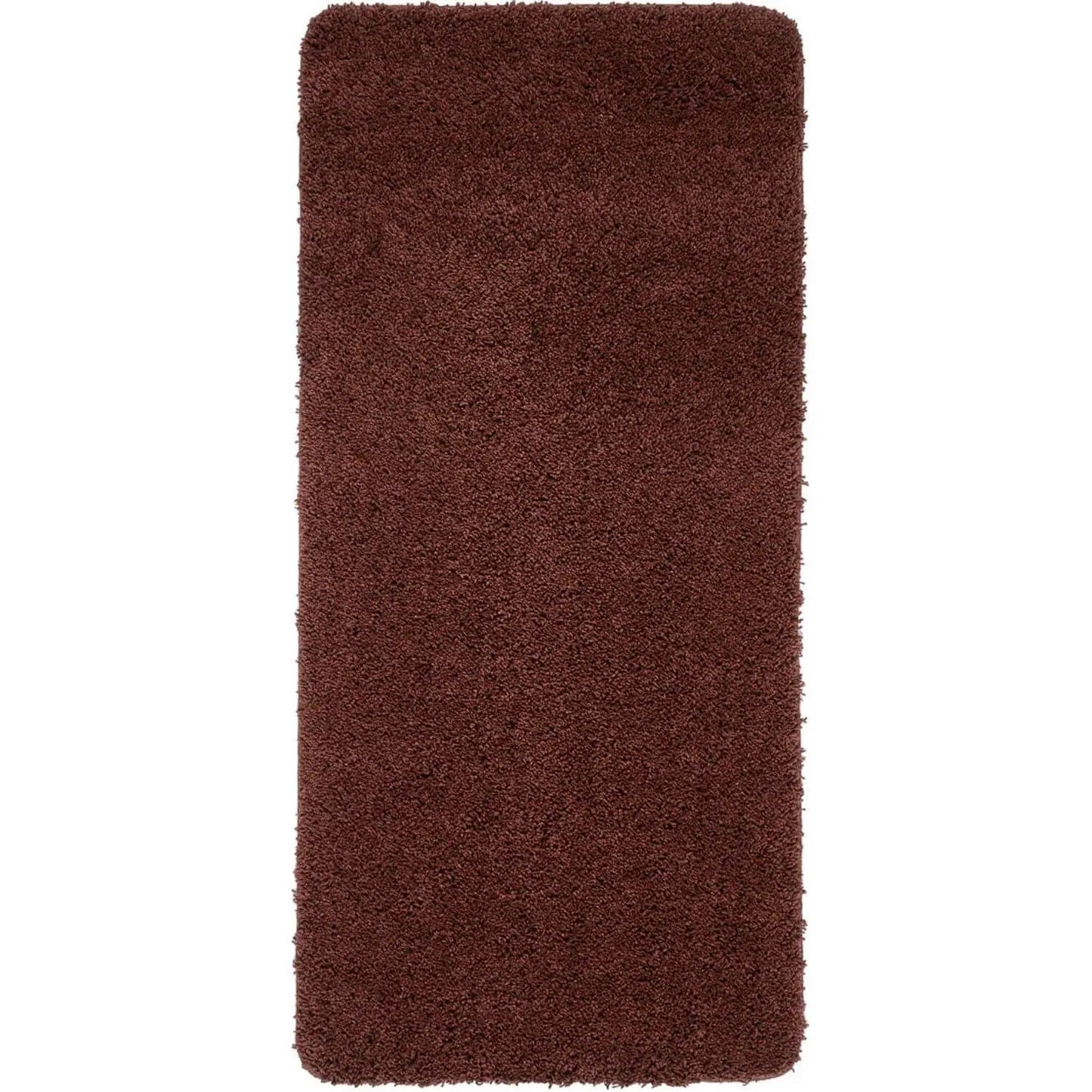 Washable Ox Red Shaggy Rug
