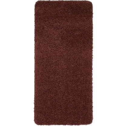 Washable Ox Red Shaggy Rug