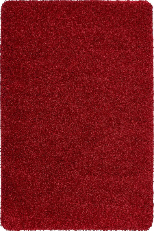 Washable Red Shaggy Rug