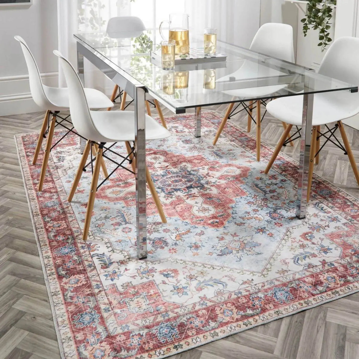 Washable Rug Marrakesh Red