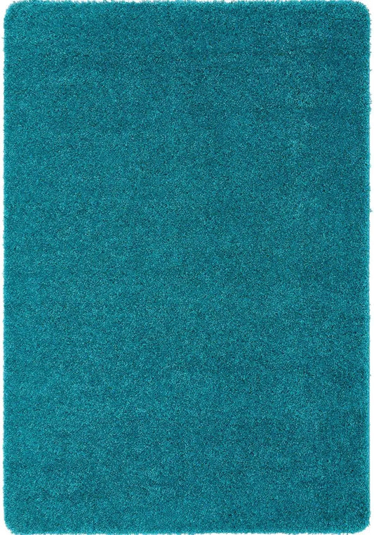 Washable Teal Shaggy Rug