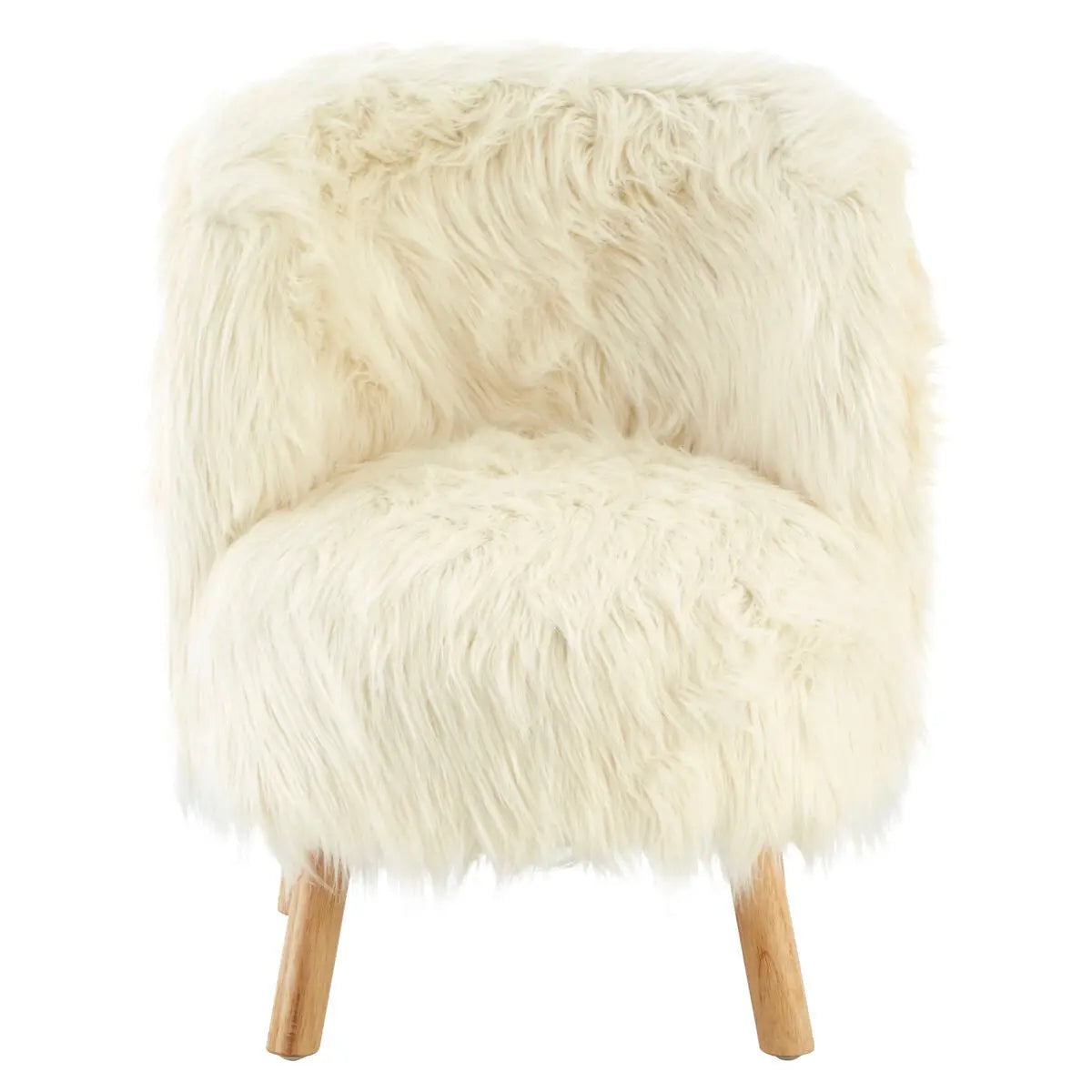 White Faux Fur Chair | Kids