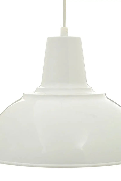 White Metal Pendant Light | Bryen