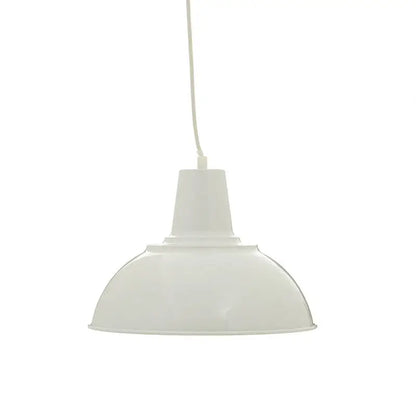 White Metal Pendant Light | Bryen