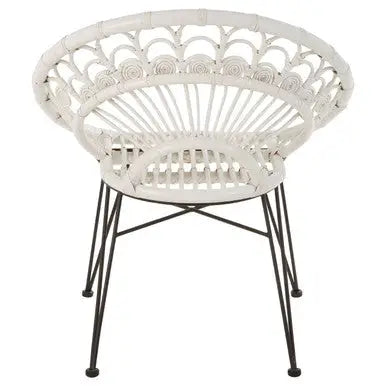 White Natural Rattan Chair | Manado