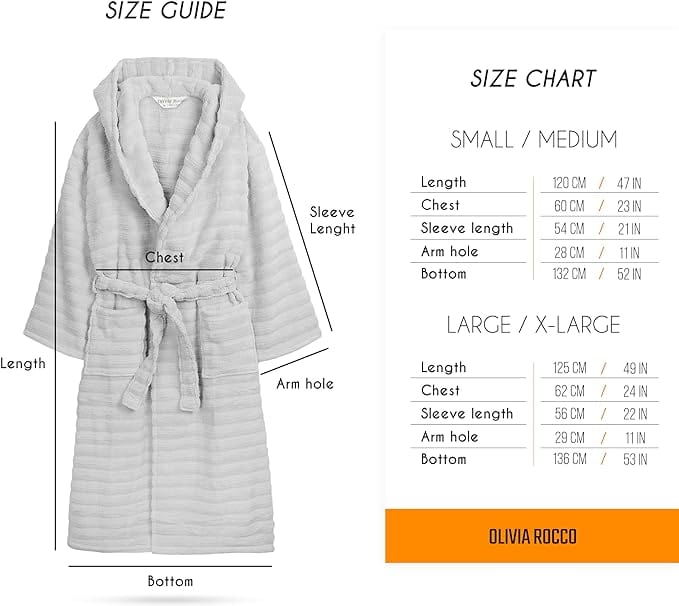 Women’s Hydro Ribbed Ultra Soft 100% Cotton Hooded Bath Robes with Pockets and Belt Luxury Terry Towelling Loungewear