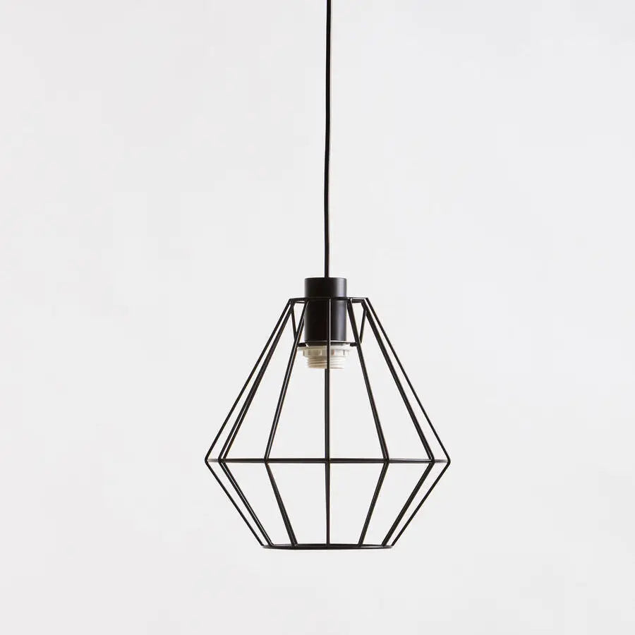 Wyra Black Cage Pendant Light