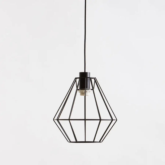 Wyra Black Cage Pendant Light
