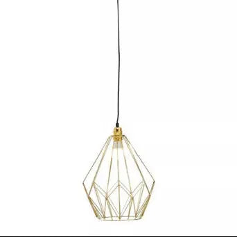 Wyra Champagne Gold Frame Pendant light