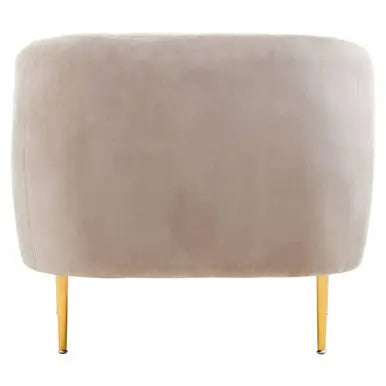 Yasmeen Mink Velvet Channel Detail Armchair