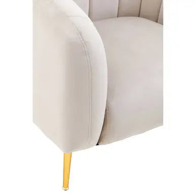 Yasmeen Silver Grey Velvet Armchair