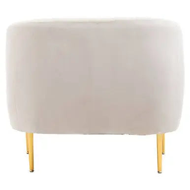 Yasmeen Silver Grey Velvet Armchair