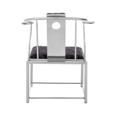 Yasmin Black Velvet And Steel Chair
