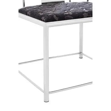 Yasmin Black Velvet And Steel Chair