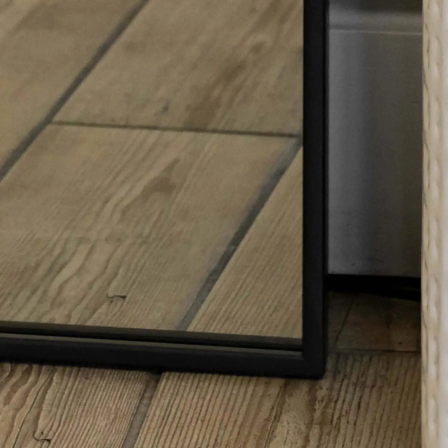 Yoko - Black Metal Gentle Arch Mirror - 150cm x 60cm