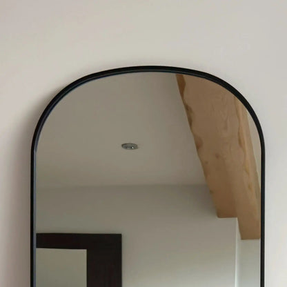 Yoko - Black Metal Gentle Arch Mirror - 160cm x 60cm