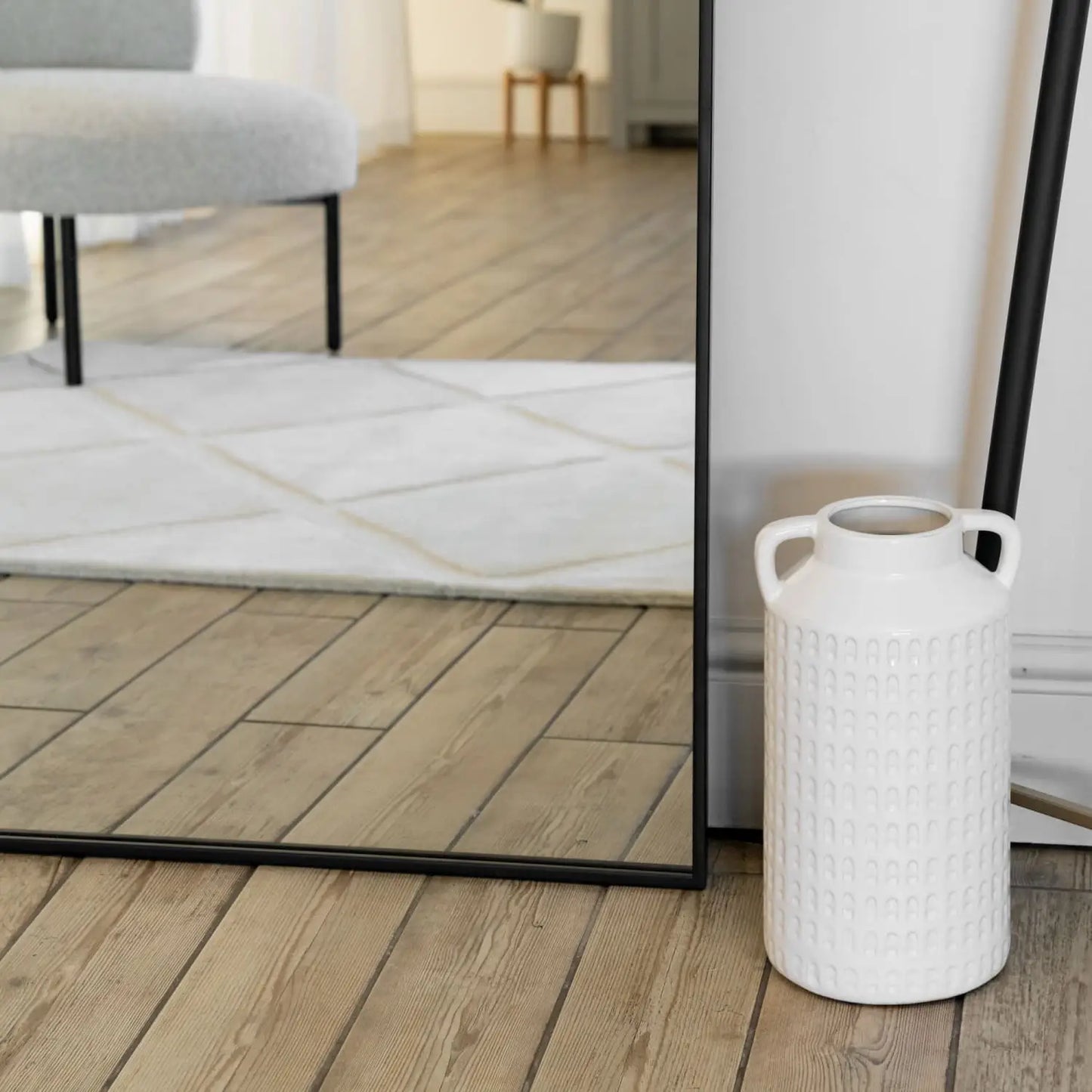 Yoko - Black Metal Gentle Arch Mirror - 200cm x 120cm