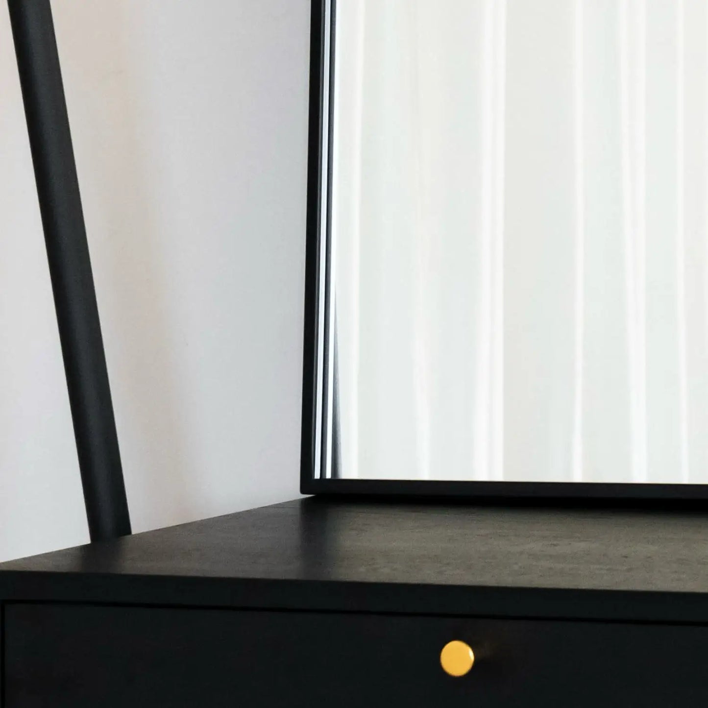 Yoko - Black Metal Gentle Arch Mirror - 95cm x 120cm